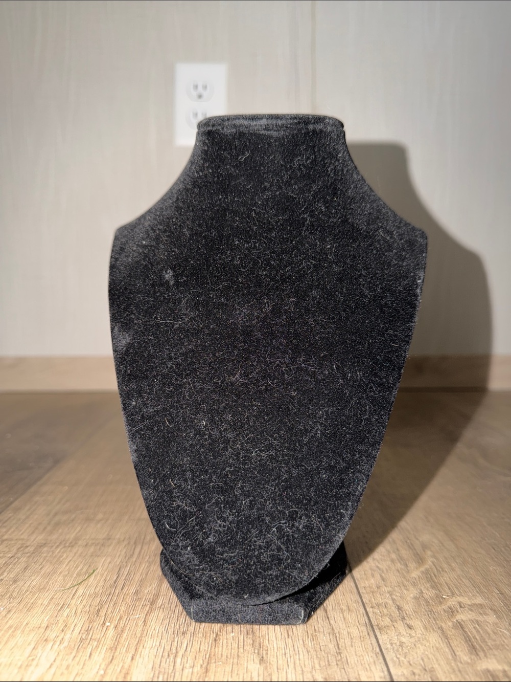 Black Velvet Necklace Display Bust